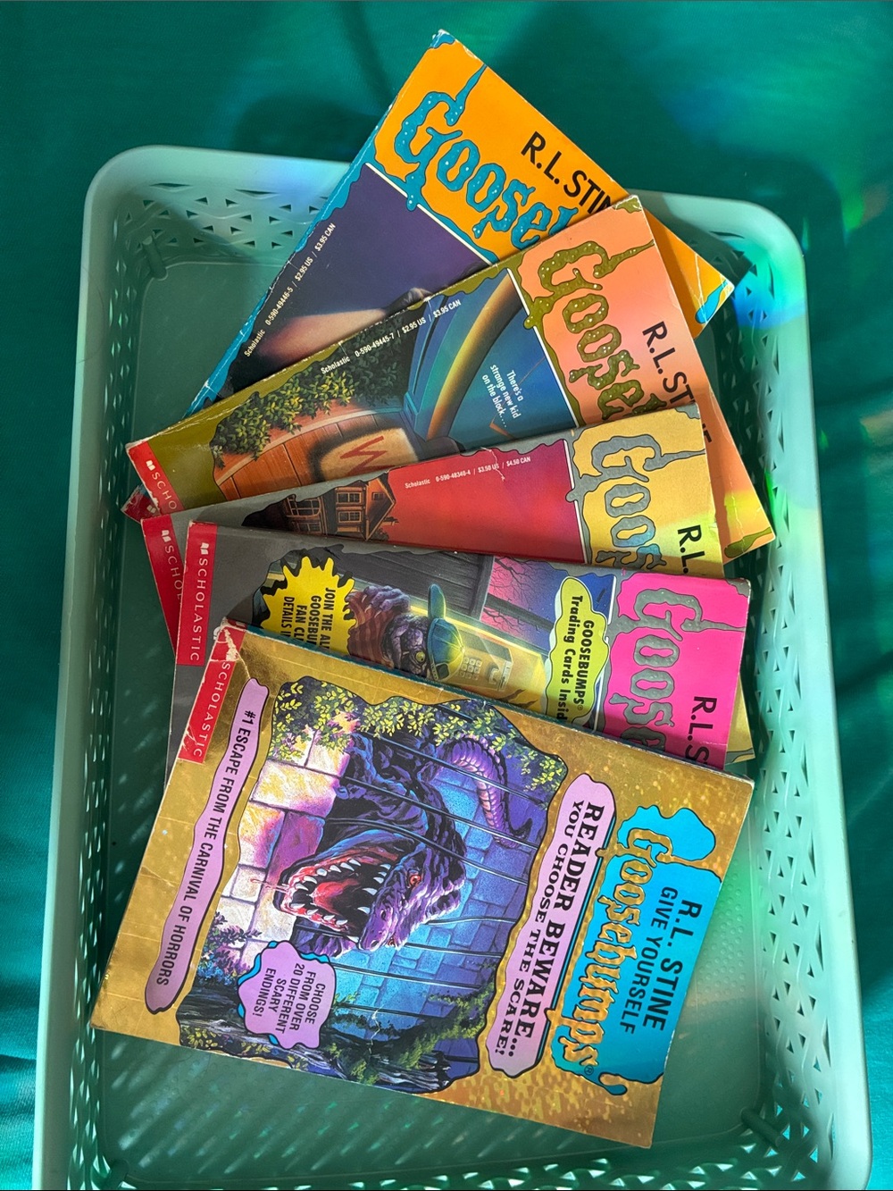 👻 Original Goosebumps Scholastic 5 Book Lot R.L. Stine Used
